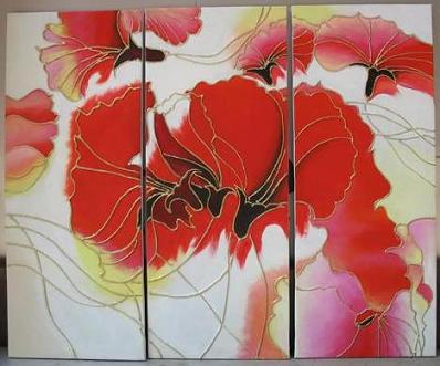 Dafen Oil Painting on canvas water lily -set437